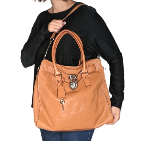 MICHAEL KORS Hamilton Leather Tote Hand Bag - Picture 3 of 13